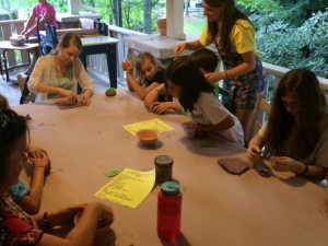 making pottery