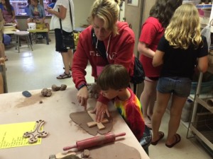 making pottery