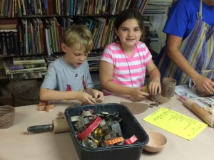 making pottery