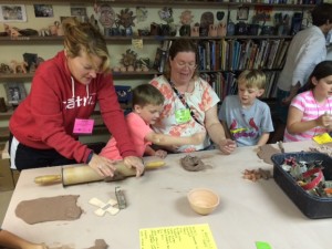 making pottery