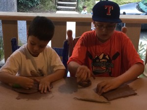 making pottery