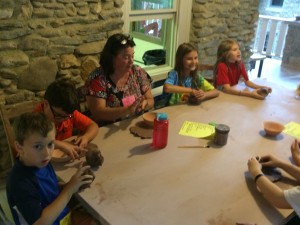 making pottery