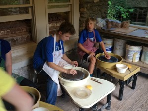 making pottery