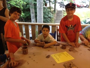 making pottery