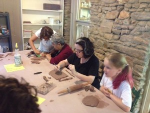 making pottery